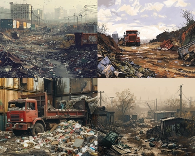 a dump yard