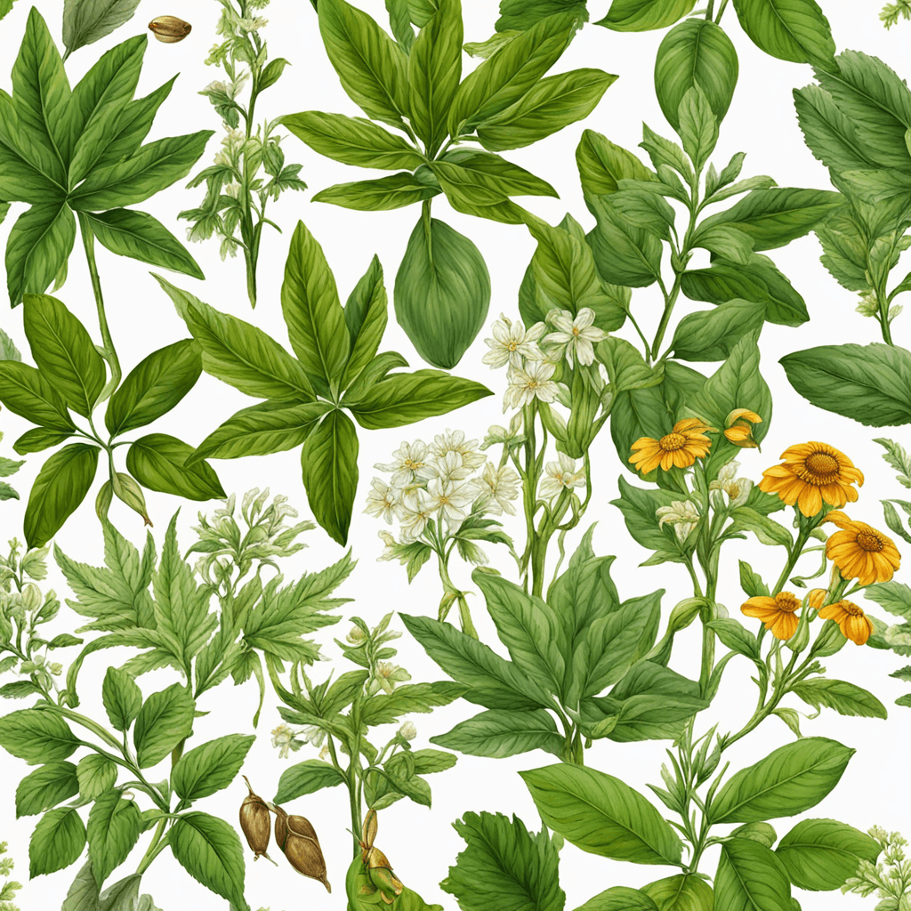 Medicinal plant background