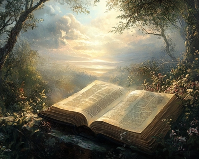 To enhance scripture memorization create a puzzle using St. John 3:16. Use nature as a backdrop
