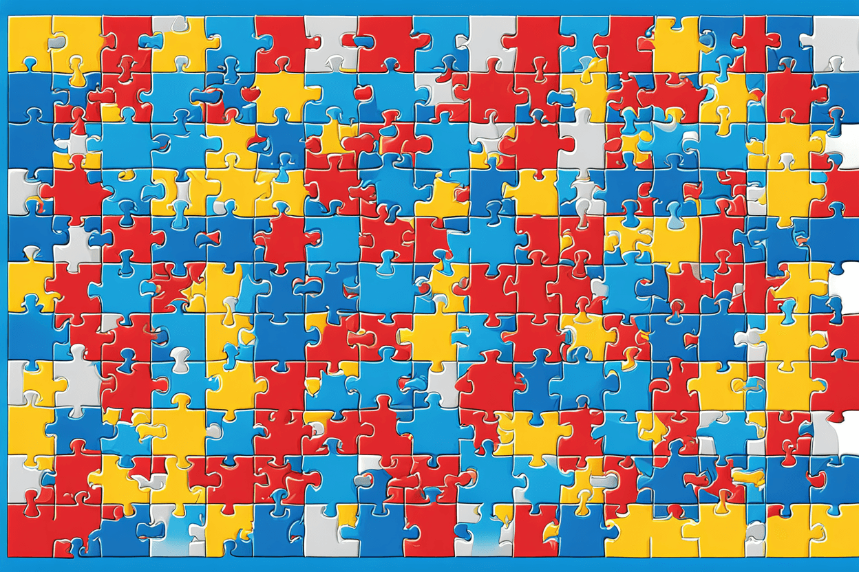 Create a detailed blank jigsaw puzzle template with 100 pieces. Each piece should be roughly the same size to ensure uniformity. The puzzle design must have no background, just the outlines of the pieces which should fit together seamlessly with no visible gaps. Every piece must have a closed outline for individual piece recognition. The shape of each puzzle should all be different, and the outline of the puzzle pieces should look like a dog or some unique shape associated with dogs, such as bones or paw prints, but still maintain the interlocking nature of a jigsaw puzzle. The completed puzzle should resemble a cohesive singular piece, ready for printing and crafting use.