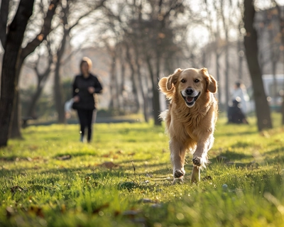 In una tranquilla giornata di primavera, nel parco cittadino, due amici, Marco e Luca, osservano il giocoso scambio tra un cane e il suo padrone. Il cane, un golden retriever dal pelo lucente, corre felice verso il suo umano ogni volta che lui lancia una palla.