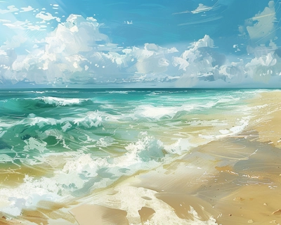 A picture of beach only 15 jigsaw
