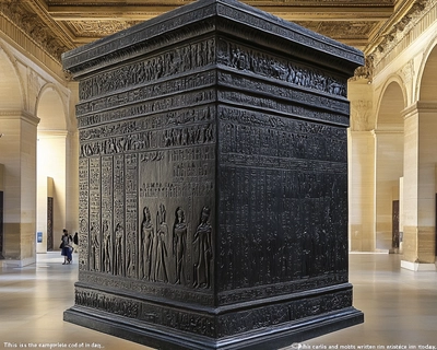 When visiting the Louvre in France, the guide pointed to a black stone pillar and said, "This is the earliest and most complete written code of laws in existence in the world today." The political concept expressed by the relief on the upper part of the stone pillar is the divine right of kings.