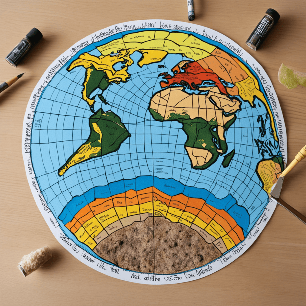Act as earth and life science teacher, create a puzzle picture for activity on the layers of the geosphere (i.e. crust, mantle and core)
