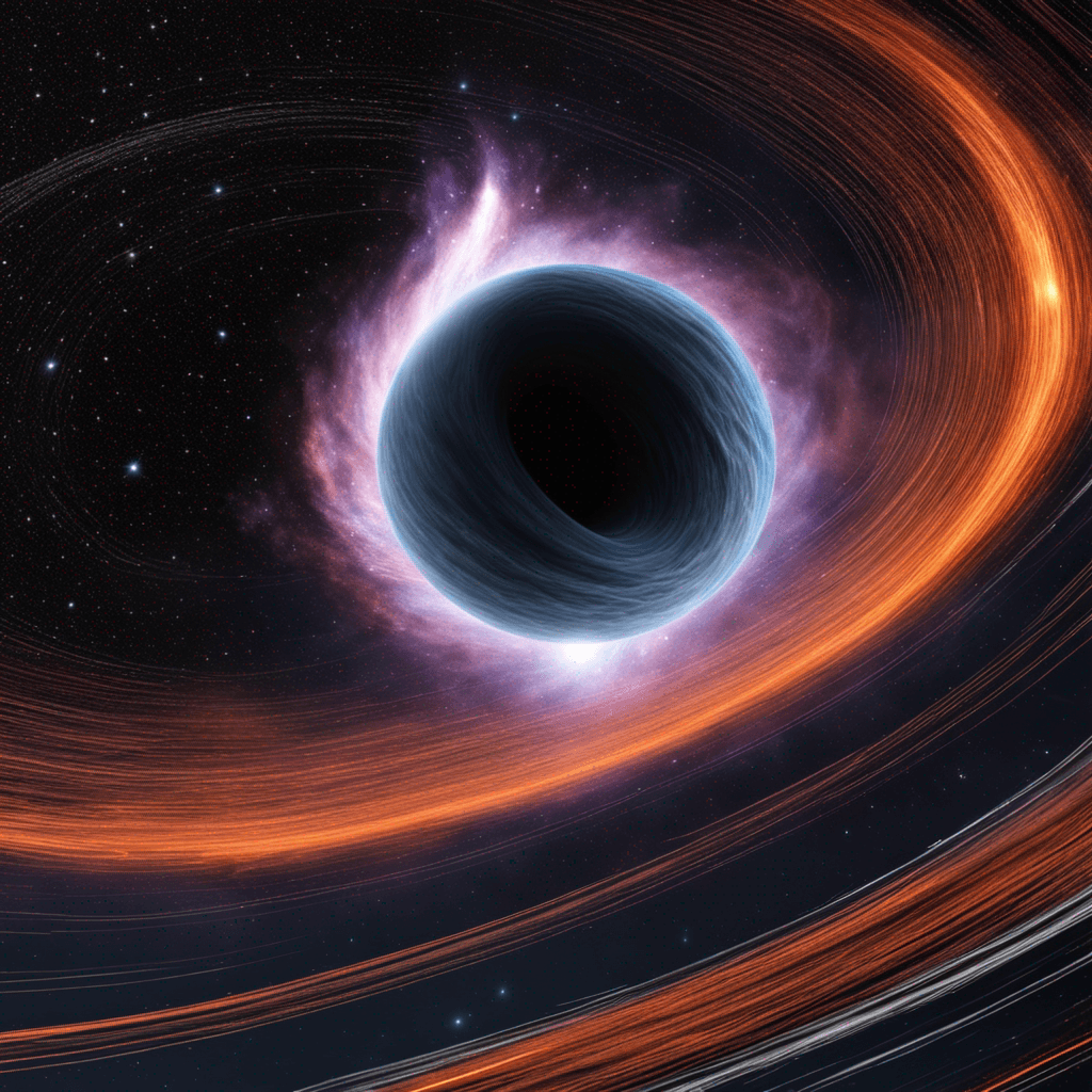 space large comet swirling blackhole