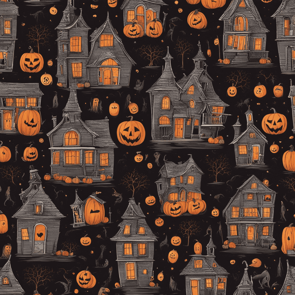 Spooky halloween house
