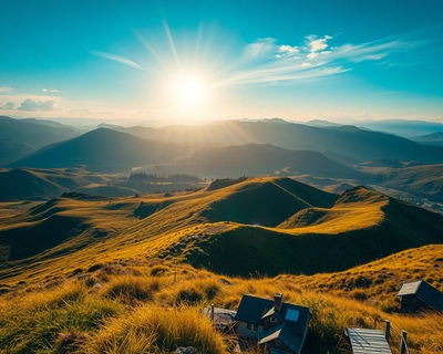 a beautiful landscape scene, cinematic photography, dramatic lighting, film still, anamorphic lens, color graded, 8k uhd, highly detailed, rich textures, intricate details