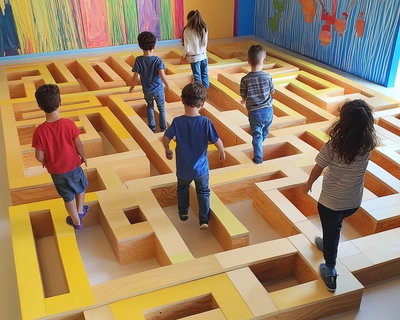 Generate labyrinth for kids 