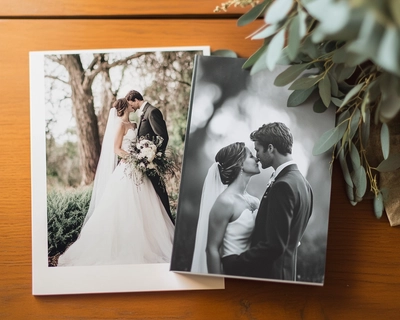 Capture your wedding day memories with a custom puzzle featuring your favorite photo, in stunning color or vintage black-and-white."