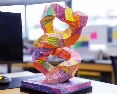 Create a fun puzzles on Three Dimensional printing for a group of 14 year old students in an intercity school in London
