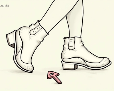 please generate a puzzle of 6 pieces that illustrates a key coming out of a shoe