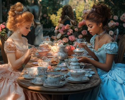 find the difference puzzle using the image of the edenton tea party

