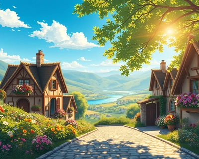 a nostalgic vintage scene, anime art style, Studio Ghibli inspired, beautiful anime illustration, detailed anime scenery, highly detailed, rich textures, intricate details