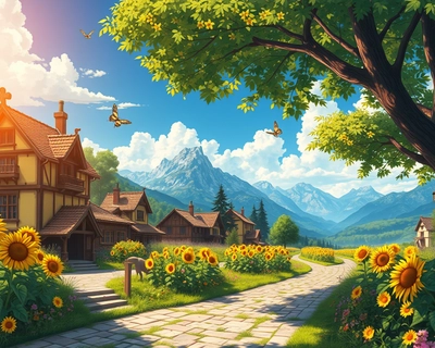 a nostalgic vintage scene, anime art style, Studio Ghibli inspired, beautiful anime illustration, detailed anime scenery, highly detailed, rich textures, intricate details