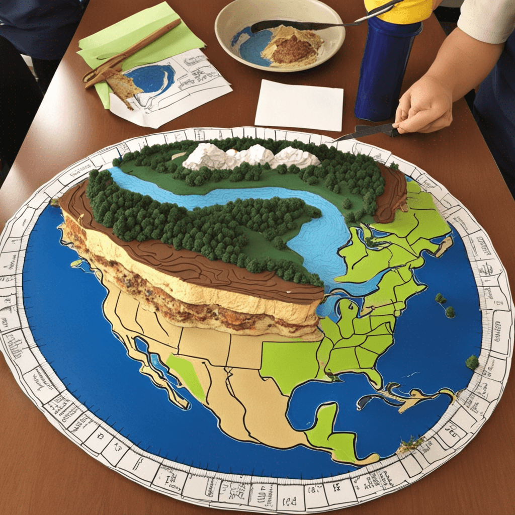 Act as earth and life science teacher, create a puzzle picture for activity on the layers of the Earth (i.e. crust, mantle and core)