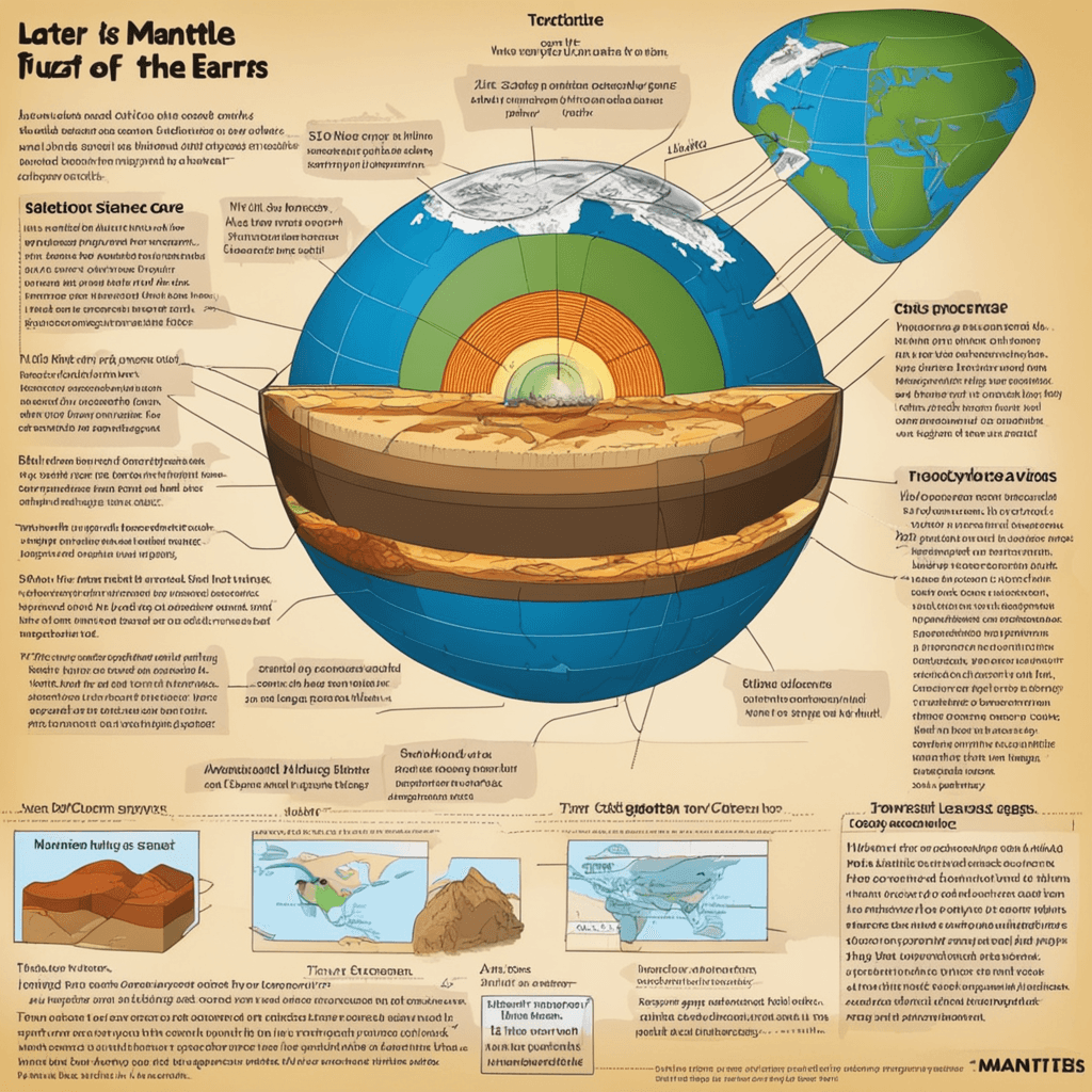 act as science teacher, create a puzzle images about layers of the Earth(i.e. crust, mantle and core). make it interactive and precise