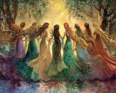 I want a puzzle about The Twelve Dancing Princesses 
