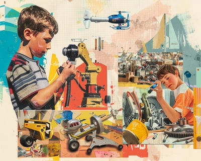 a collage of hobbies and jobs for children, age 8 to 10