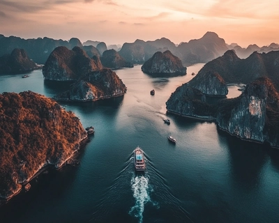 a picture of halong bay vietnam