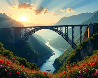 Chennab Bridge, India