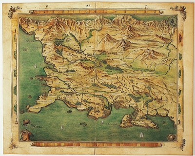 A map of New Zealand