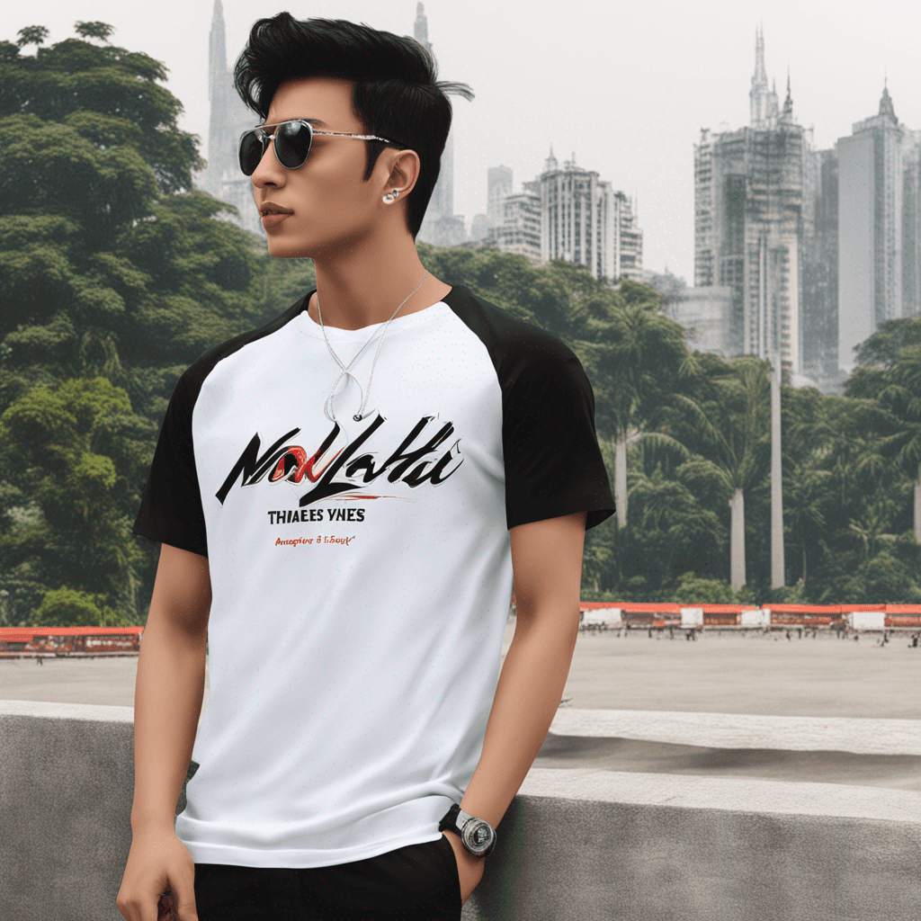 T shirt design， cityboy style，with wording theme KoolTai， white tee