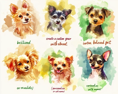 "Create a custom puzzle of your beloved pet with vibrant, stylized artwork (cartoon, watercolor, or realistic). Personalize with names!"






