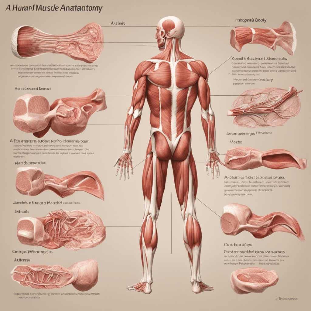 a picture of a human muscle anatomy. make it whole body, from head to toe.
