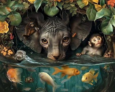 Find the Hidden Animals:

CAT ELEPHANT FISH MONKEY
Identify the animals hidden in the word above.