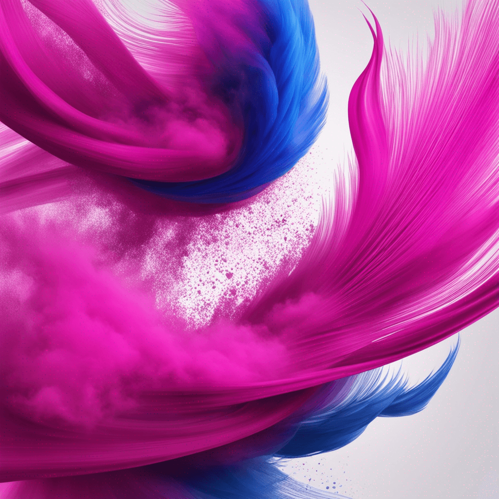 pennellate separate diagonali sfumate magenta, blu elettrico su sfonto bianco ,in alta risoluzione. 
