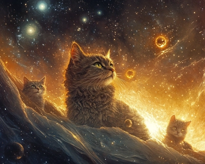 6 cats in. space