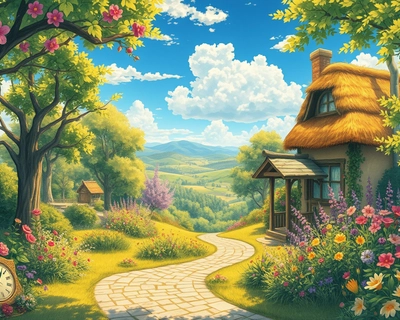 a nostalgic vintage scene, anime art style, Studio Ghibli inspired, beautiful anime illustration, detailed anime scenery, highly detailed, rich textures, intricate details