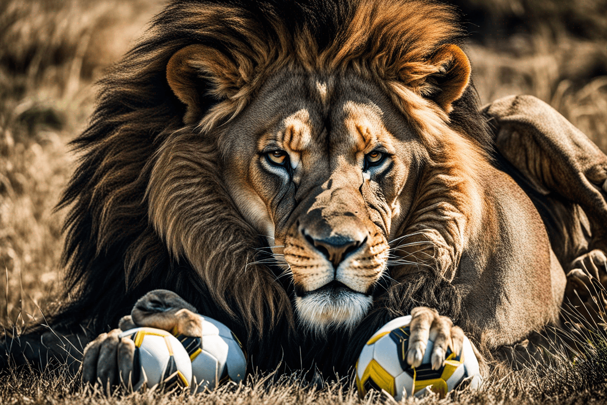 lion, force, strength, brotherhood, soccer