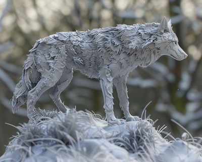 Eastern Forests Wolf, highly detailed 