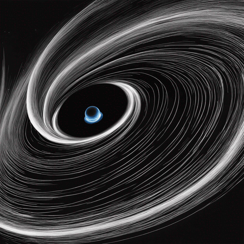space large comet swirling blackhole