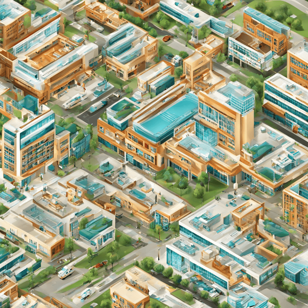 one hospital building clipart