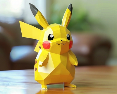 make a jigsaw puzzle of pikachu and it should be printable
