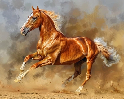 The Moroccan horse, also known as the Barb horse, is a breed known for its strength, endurance, and agility. Originating from North Africa, the Barb has been a pivotal part of Moroccan culture and history. Here are some key characteristics and features of the Moroccan horse that can help in creating a simple puzzle image