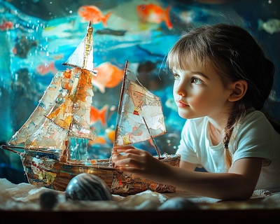 create a creative puzzle for children 8 - 10 years 
